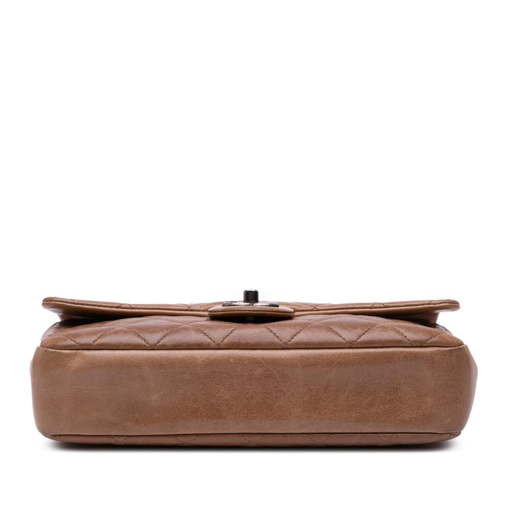 Brown Leather Chanel Flap Bag