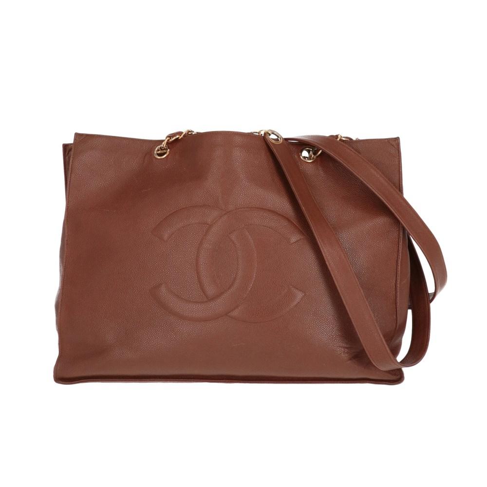 Brown Leather Chanel Shoulder Bag