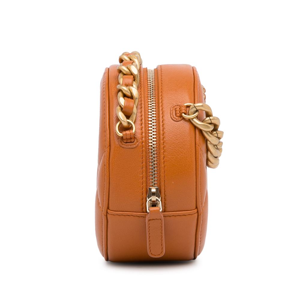 Brown Leather Chanel Crossbody Bag
