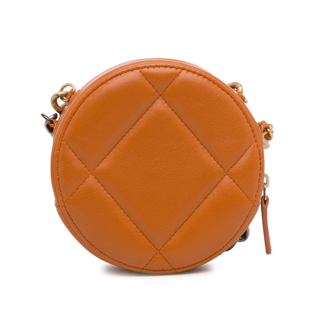 Brown Leather Chanel Crossbody Bag