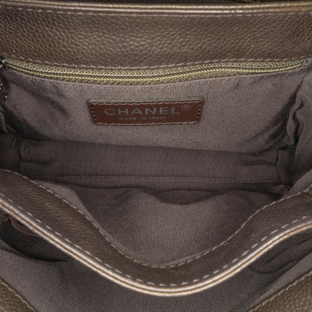 Brown Leather Chanel Flap Bag