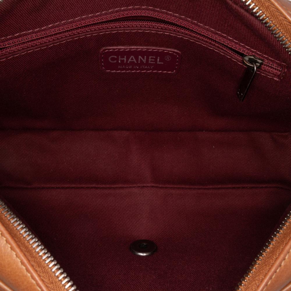 Brown Leather Chanel Flap Bag