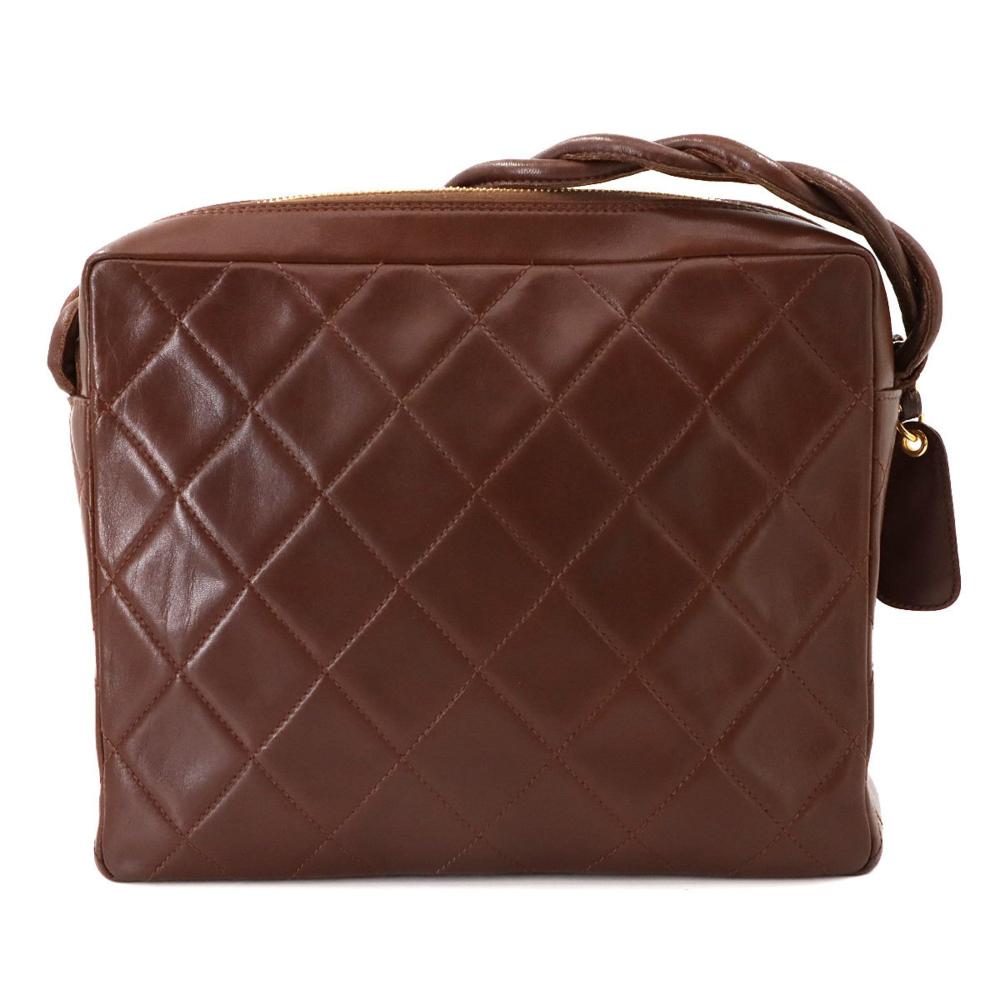 Brown Leather Chanel Shoulder Bag