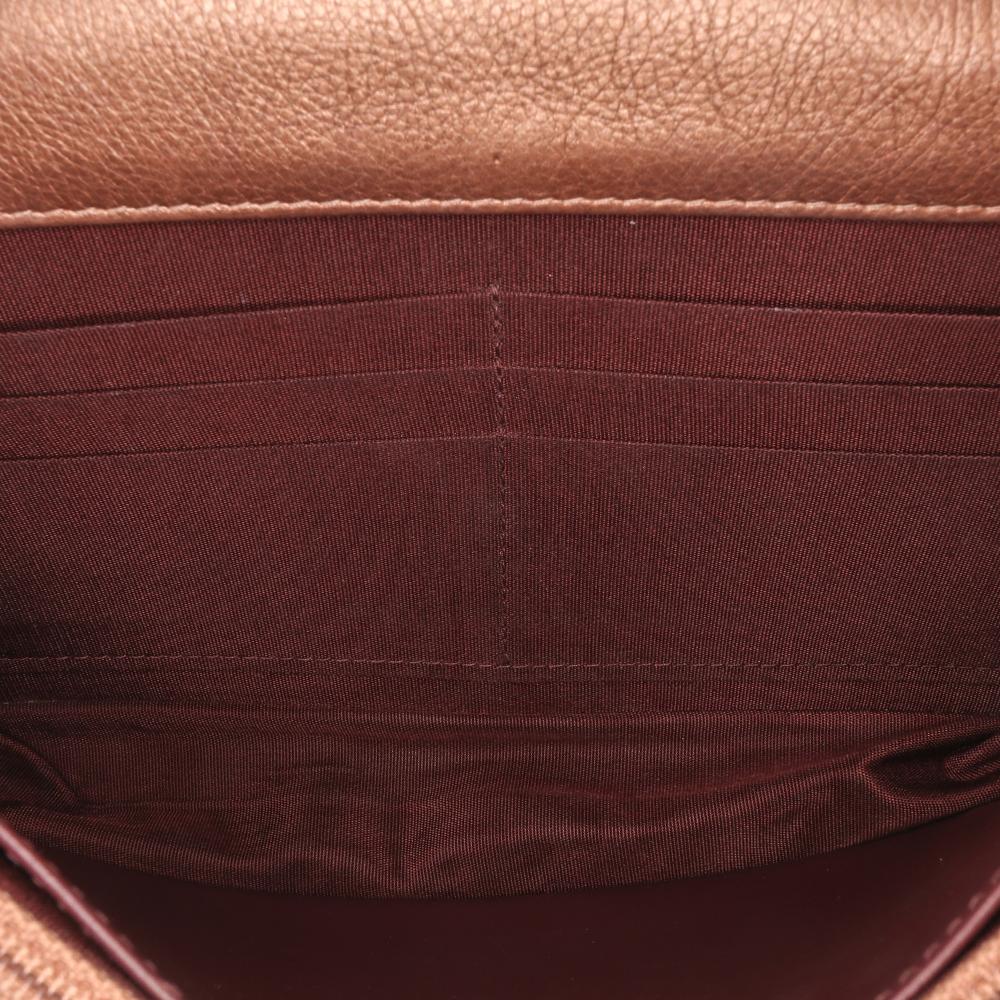 Brown Leather Chanel Wallet On Chain