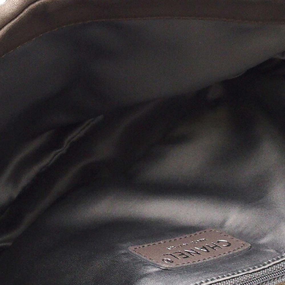 Brown Leather Chanel Flap Bag