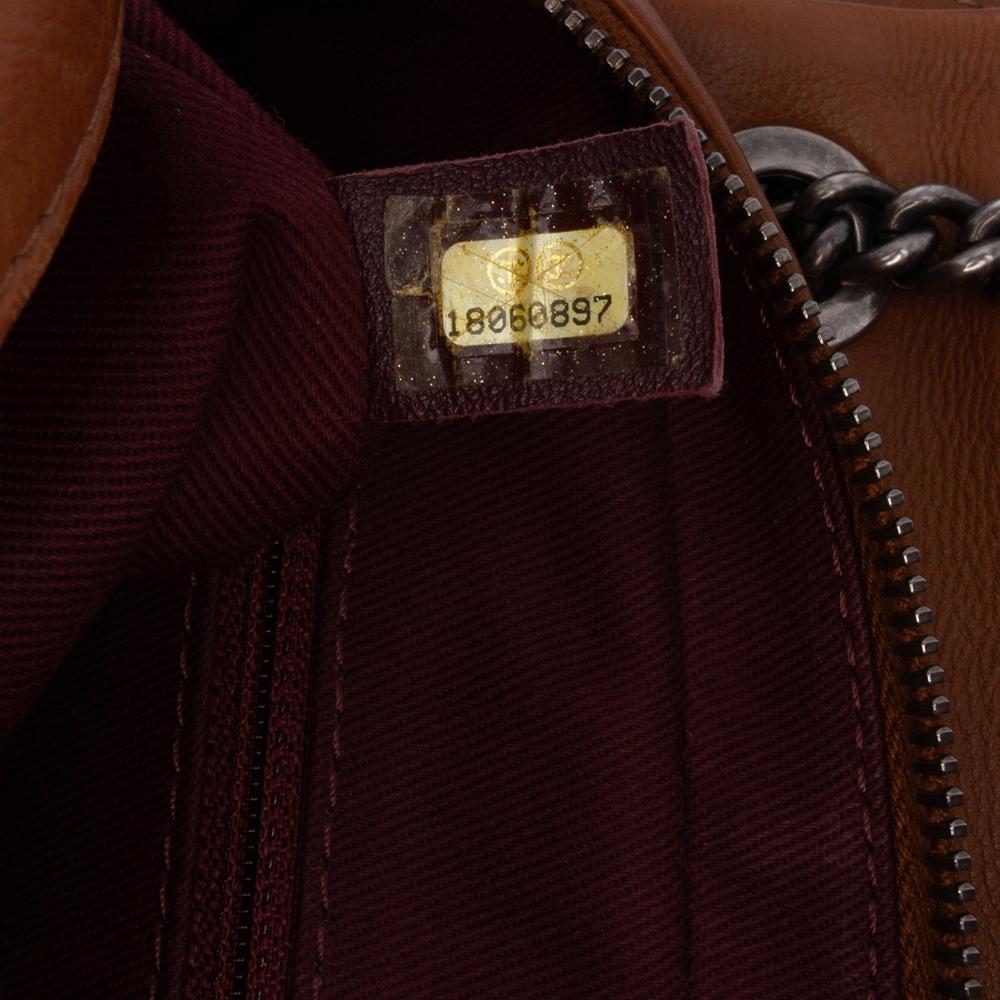 Brown Leather Chanel Flap Bag