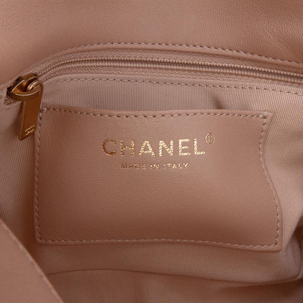 Brown Leather Chanel Flap Bag