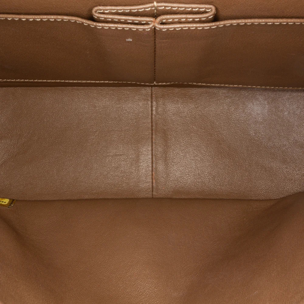 Brown Leather Chanel Flap Bag