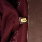 Brown Leather Chanel Flap Bag
