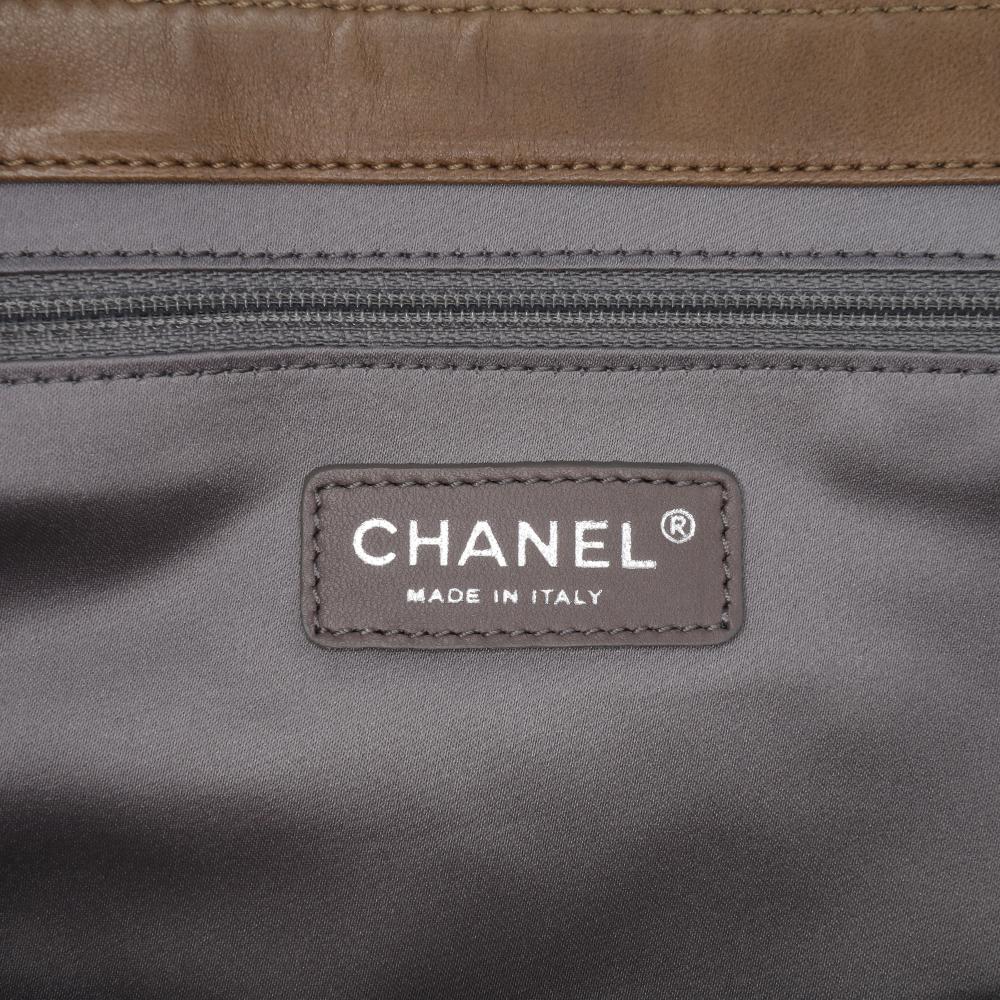 Brown Leather Chanel Flap Bag