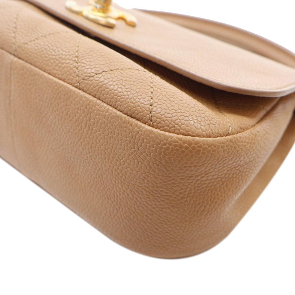 Brown Leather Chanel Flap Bag