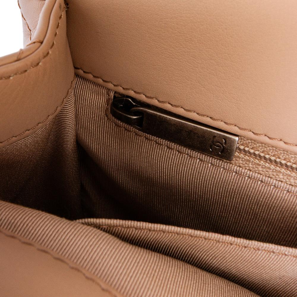 Brown Leather Chanel Flap Bag