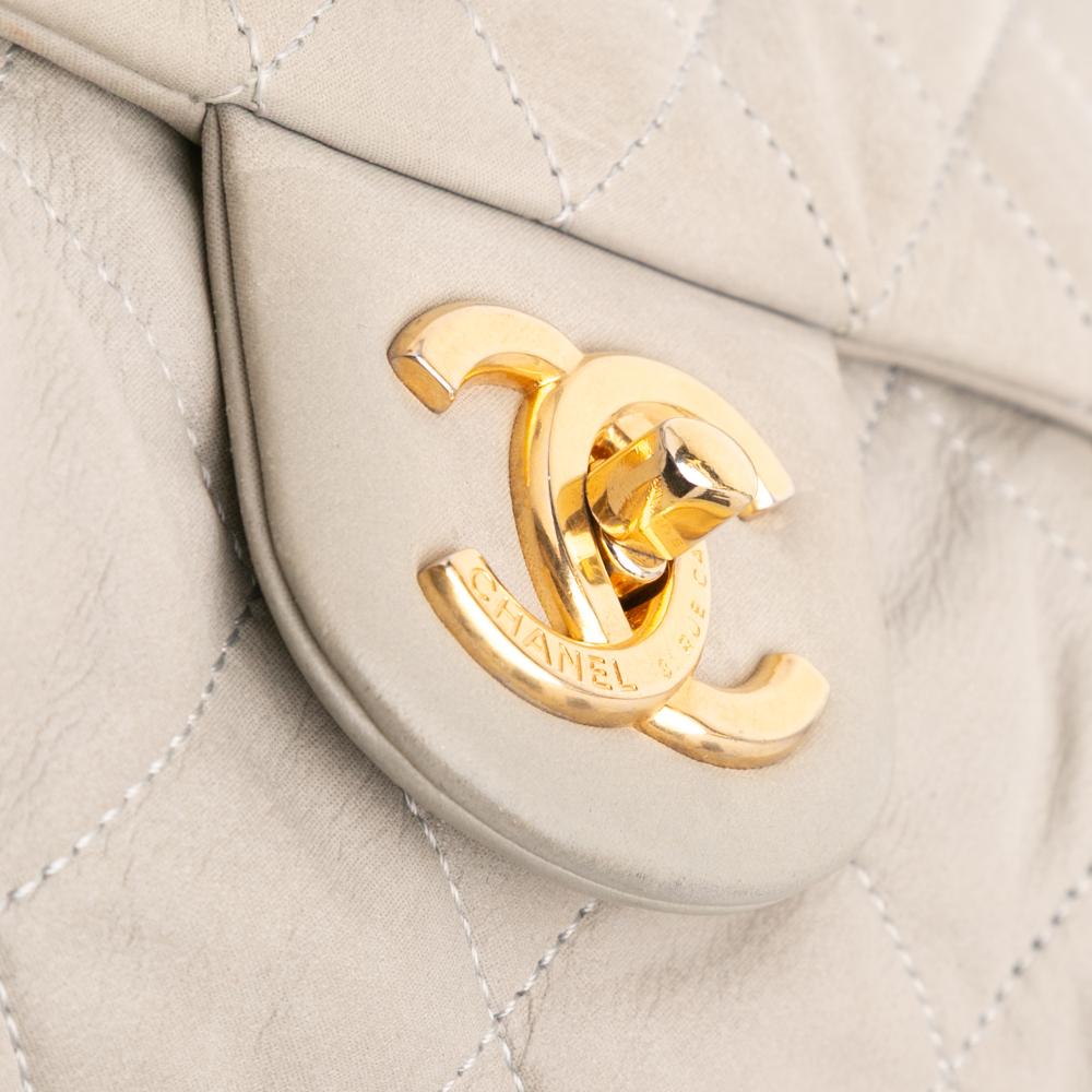 Brown Leather Chanel Flap Bag