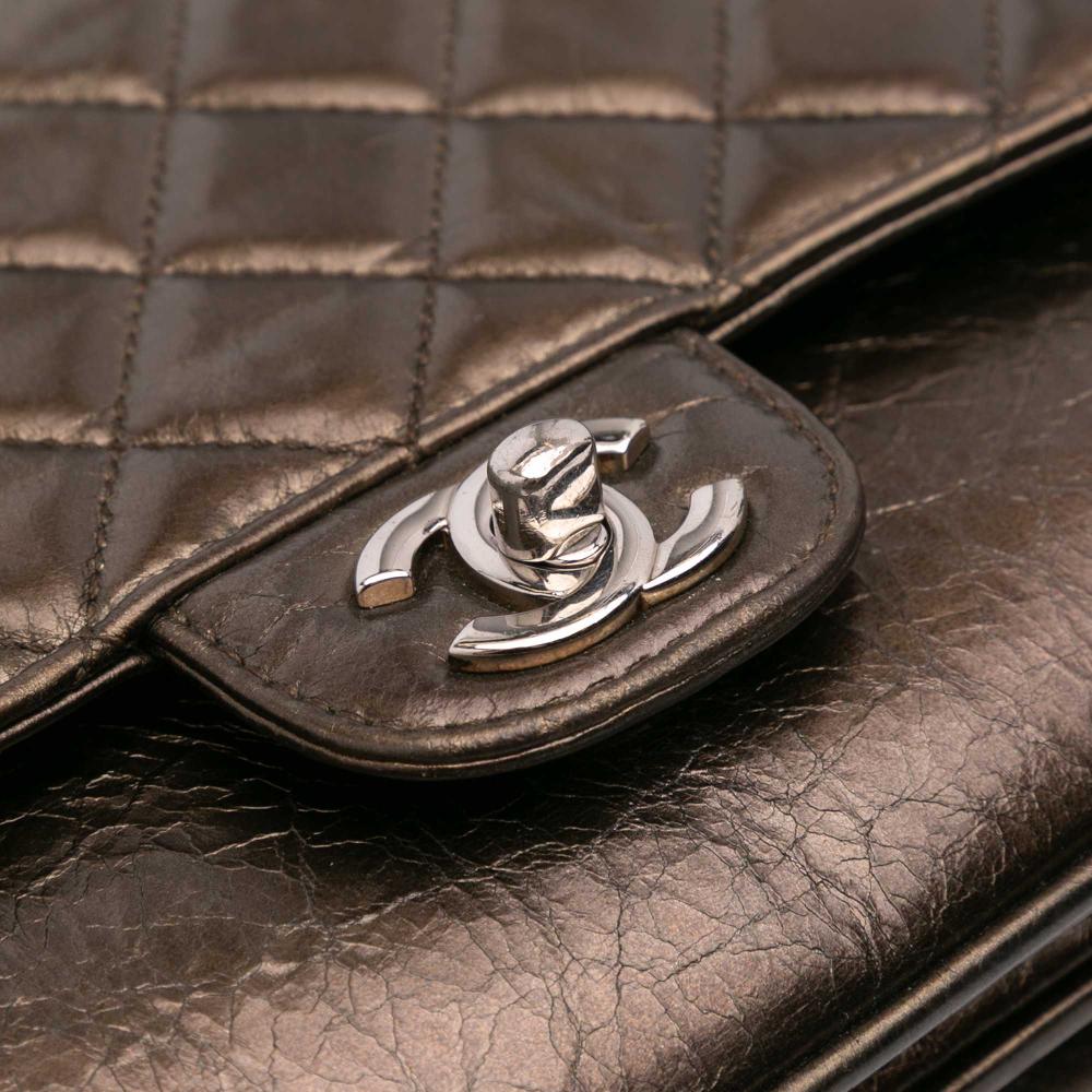 Brown Leather Chanel Flap Bag