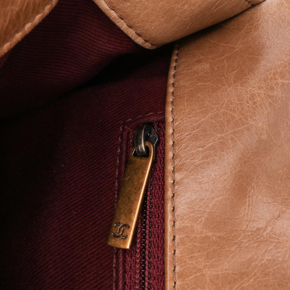 Brown Leather Chanel Flap Bag