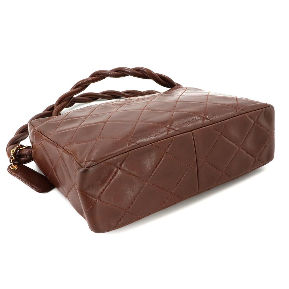 Brown Leather Chanel Shoulder Bag