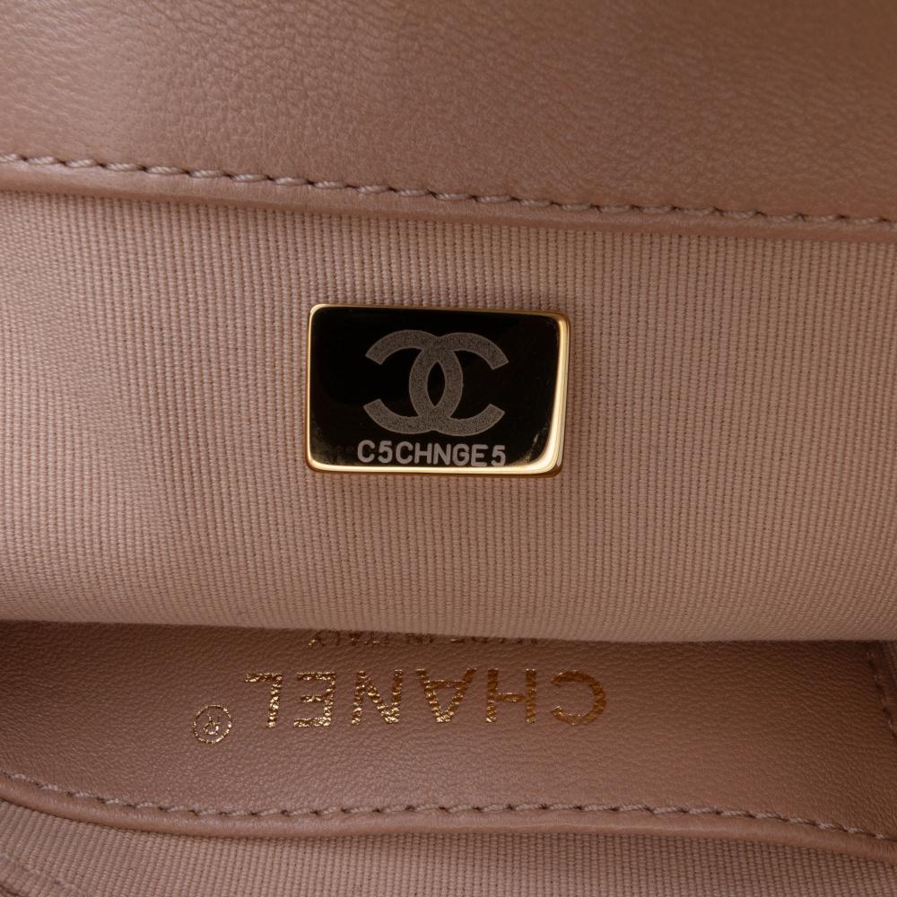 Brown Leather Chanel Flap Bag