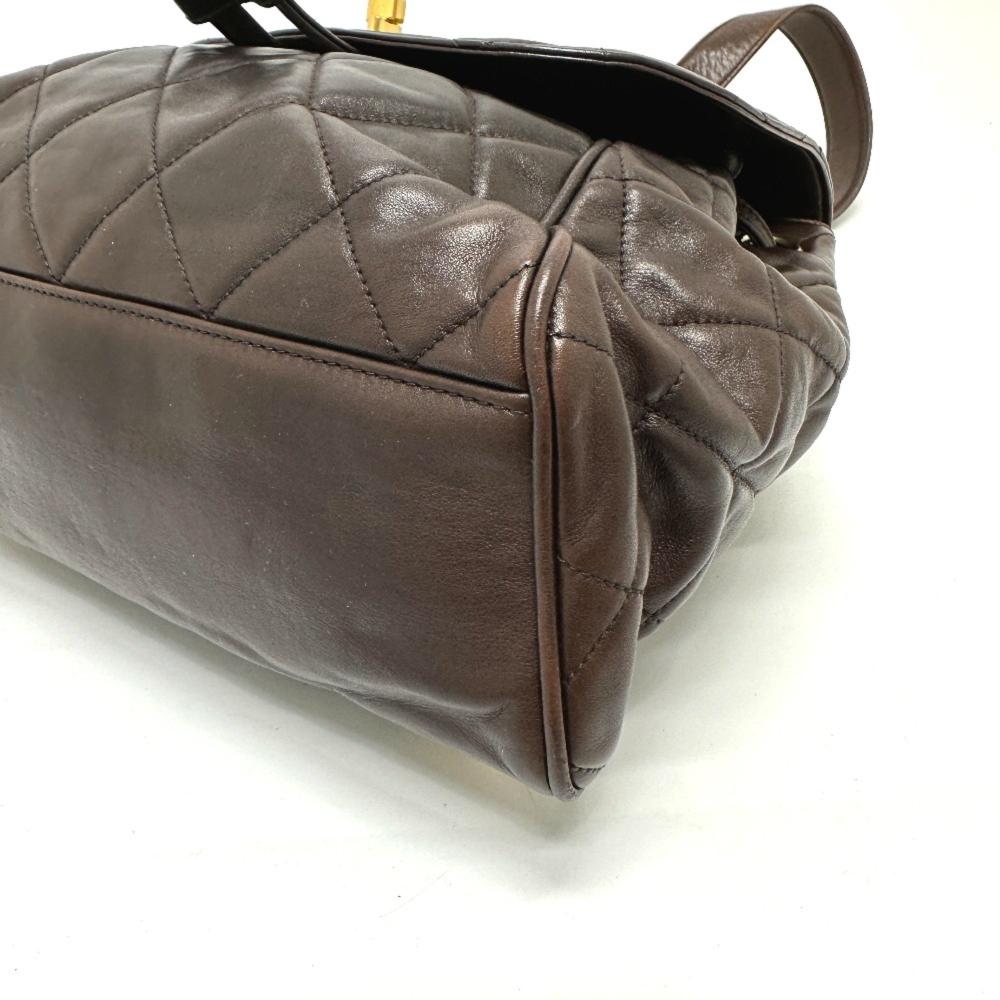 Brown Leather Chanel Shoulder Bag