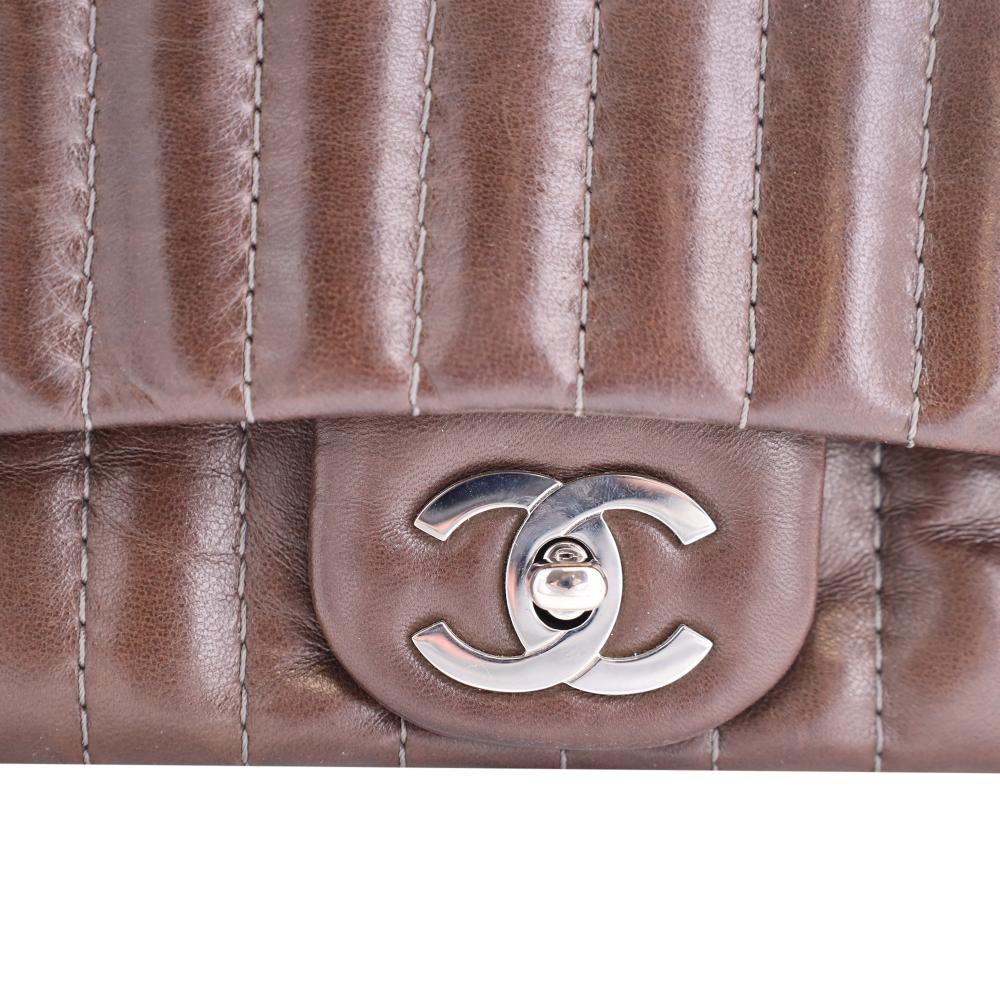 Brown Leather Chanel Flap Bag