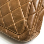 Brown Leather Chanel Shoulder Bag