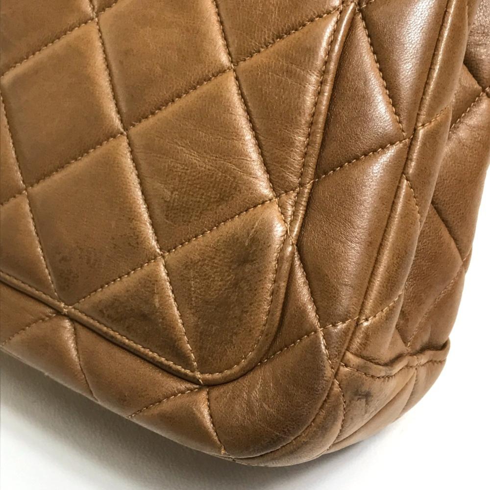 Brown Leather Chanel Shoulder Bag