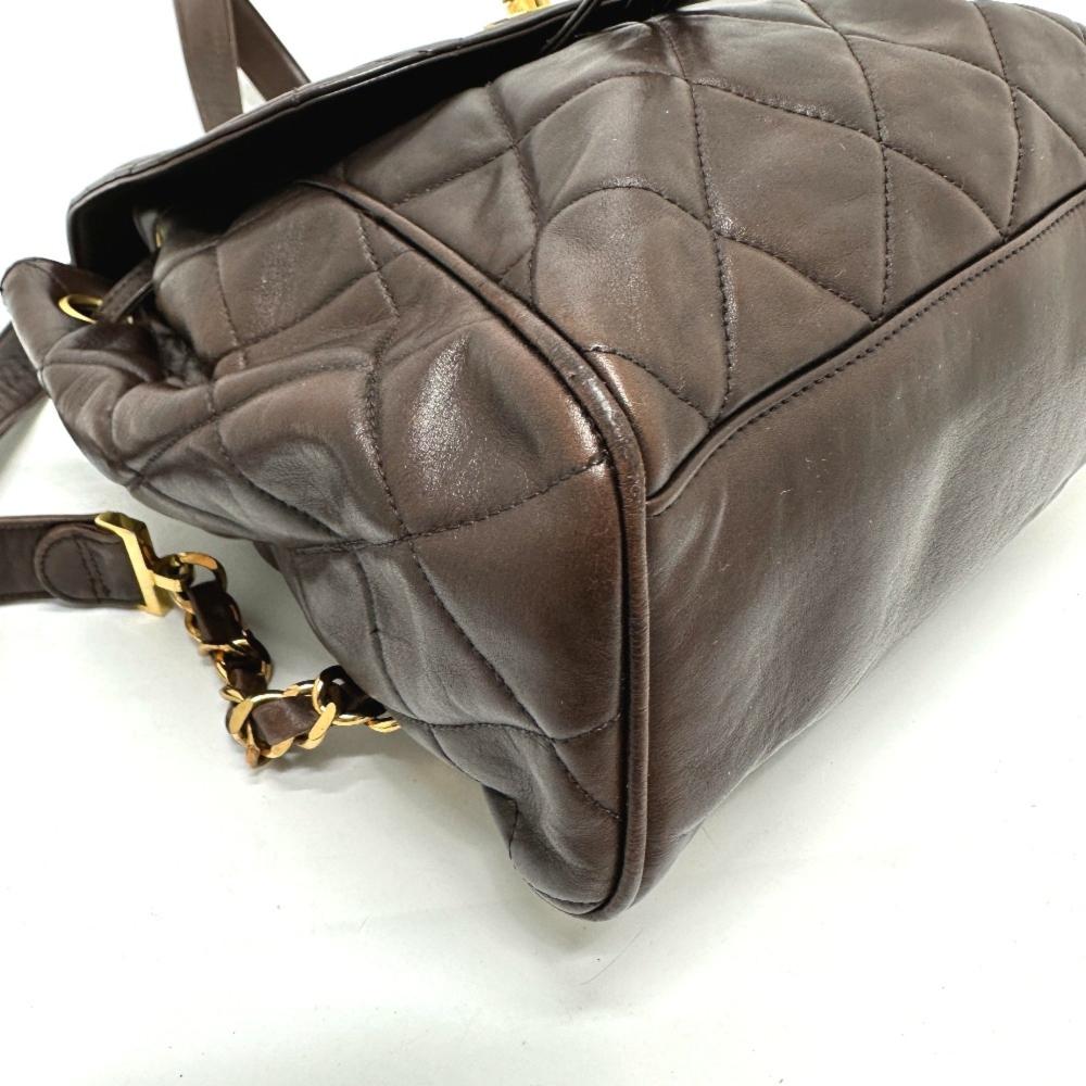 Brown Leather Chanel Shoulder Bag