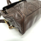 Brown Leather Chanel Shoulder Bag