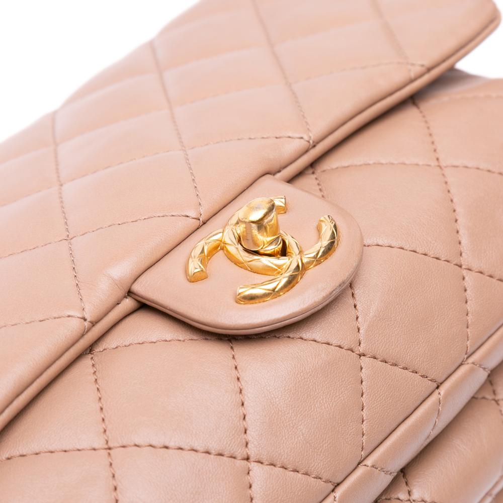 Brown Leather Chanel Flap Bag