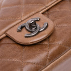Brown Leather Chanel Flap Bag