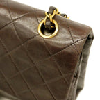 Brown Leather Chanel Flap Bag