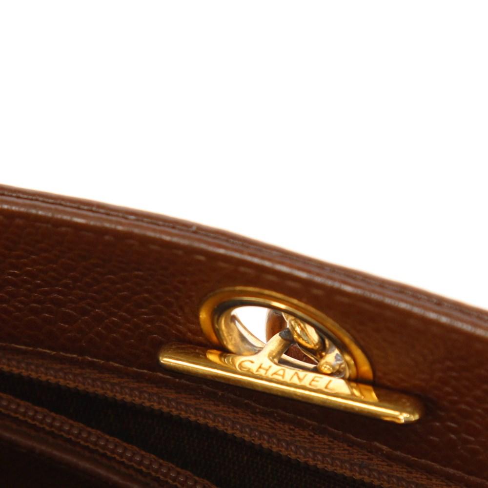 Brown Leather Chanel Shoulder Bag