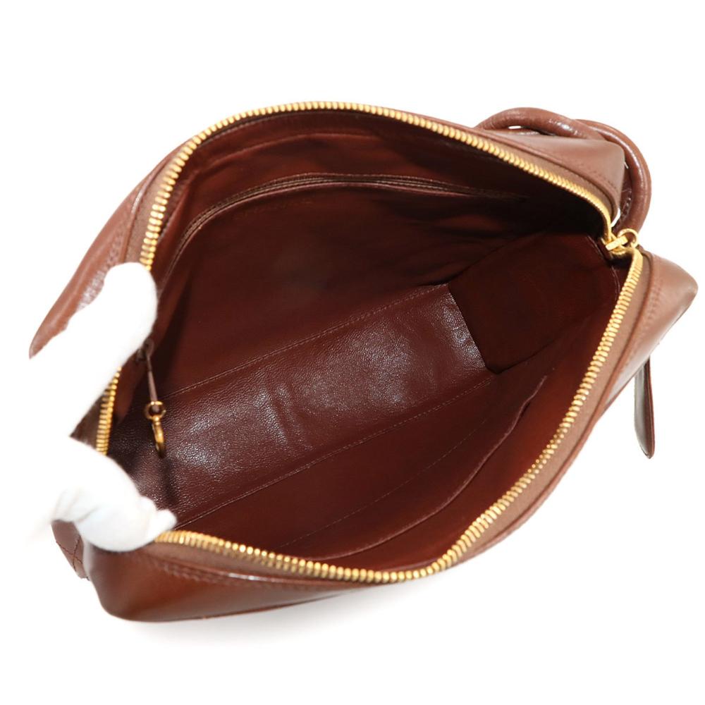 Brown Leather Chanel Shoulder Bag