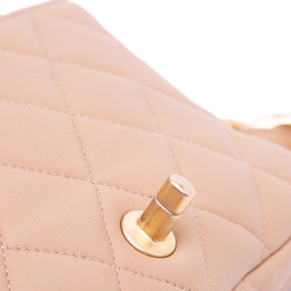 Brown Leather Chanel Flap Bag