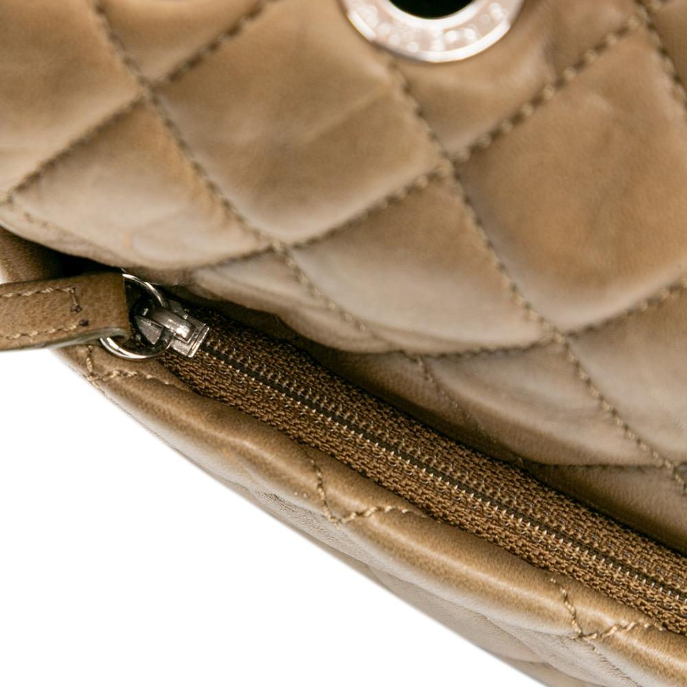 Brown Leather Chanel Flap Bag