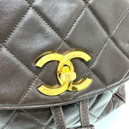 Brown Leather Chanel Shoulder Bag
