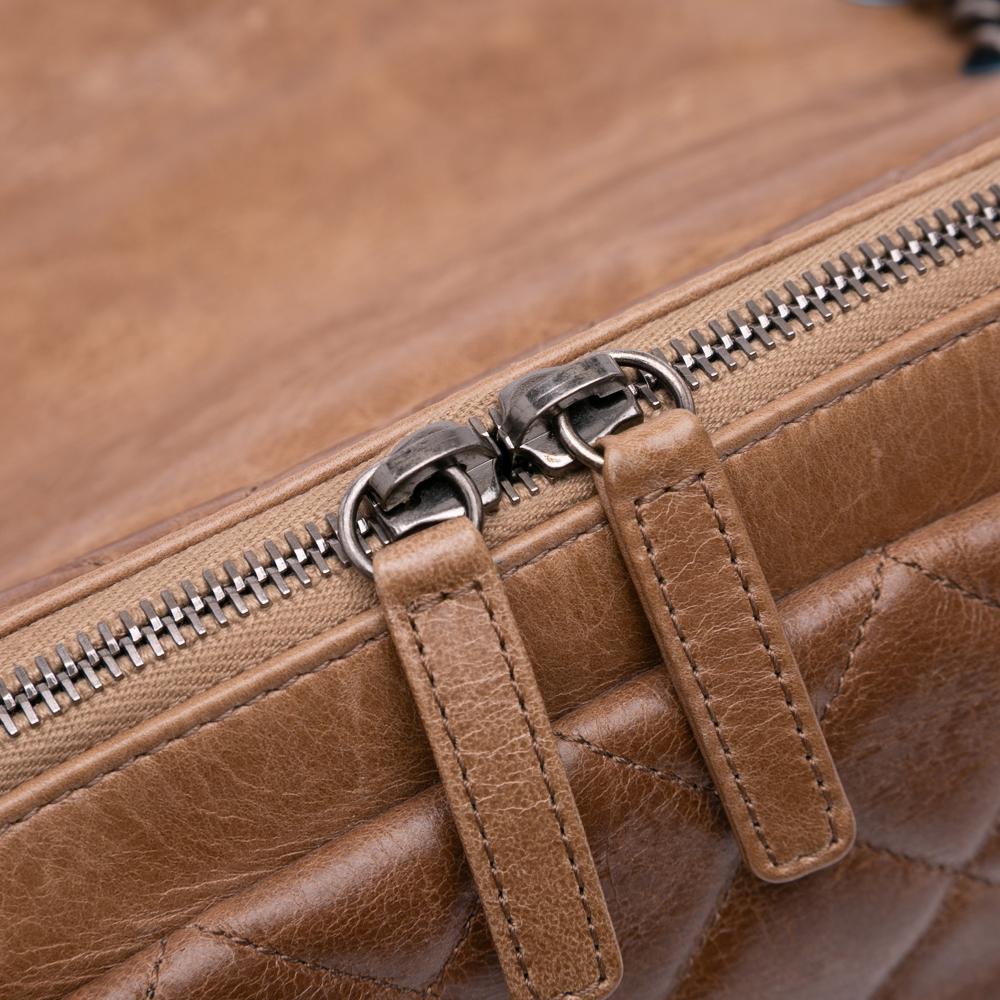 Brown Leather Chanel Flap Bag