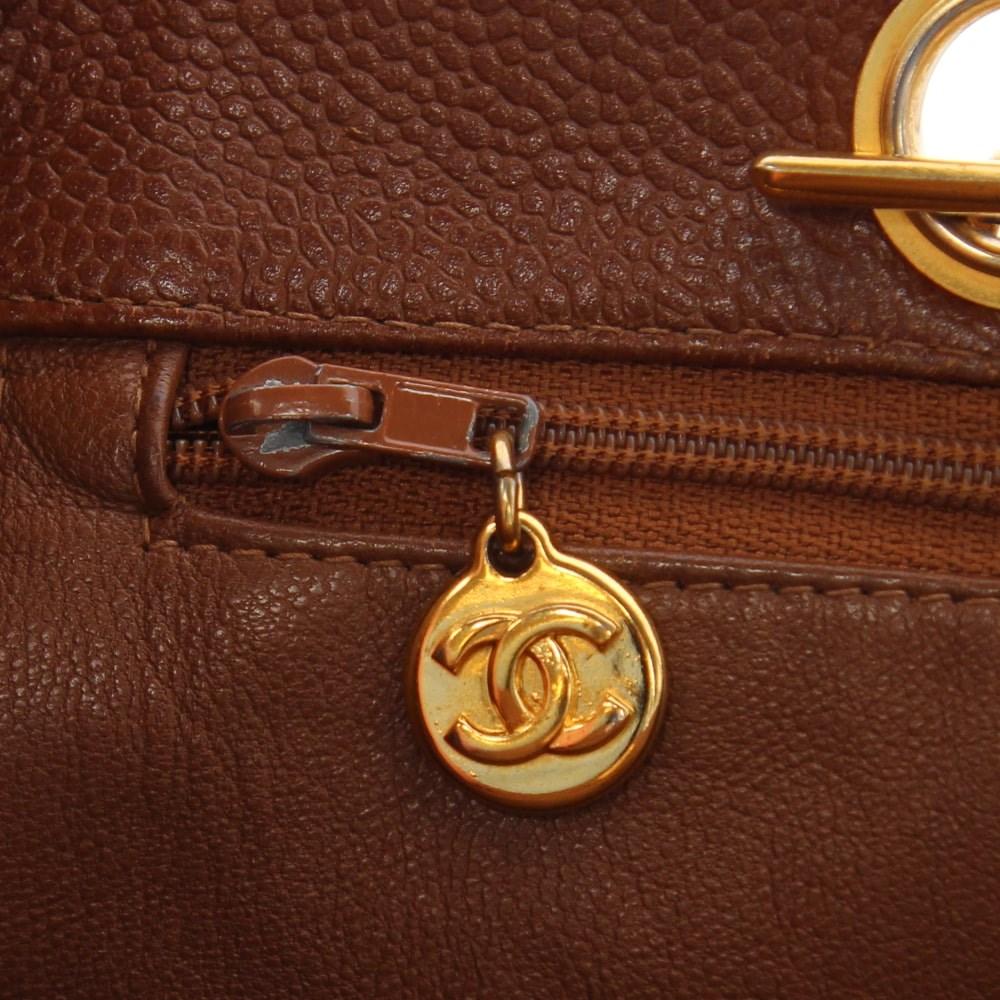 Brown Leather Chanel Shoulder Bag