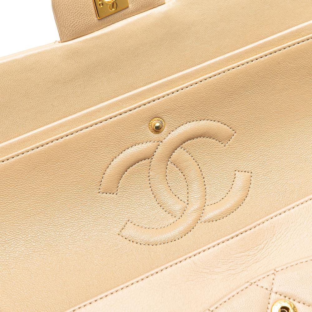 Brown Leather Chanel Flap Bag