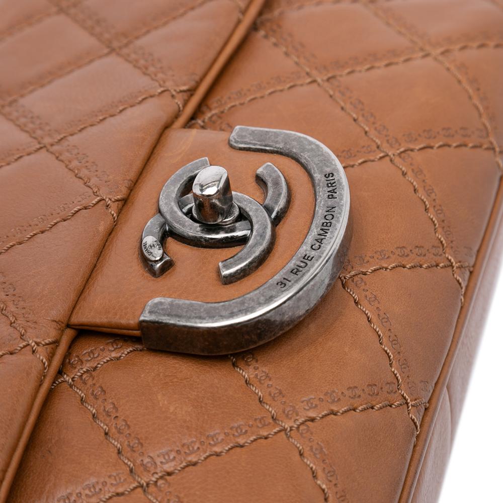 Brown Leather Chanel Flap Bag