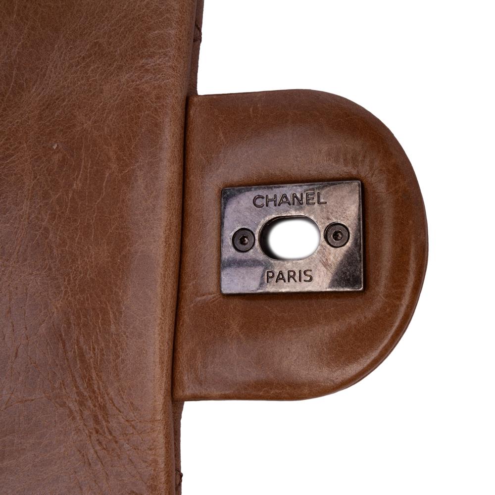 Brown Leather Chanel Flap Bag