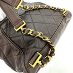 Brown Leather Chanel Shoulder Bag