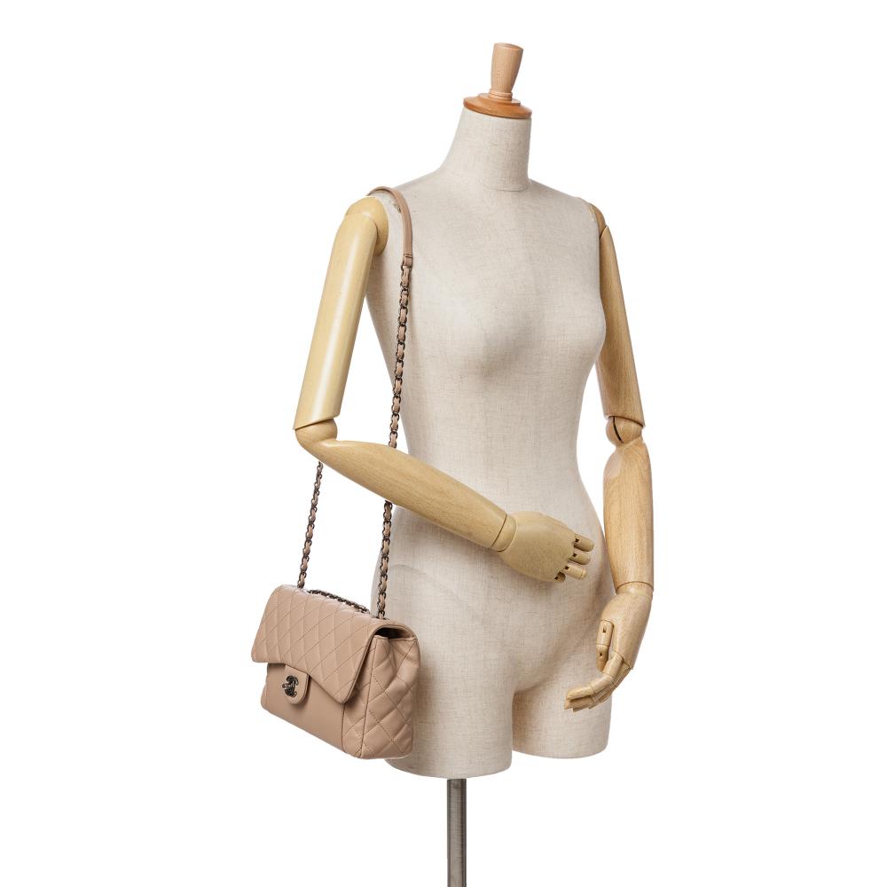 Brown Leather Chanel Flap Bag