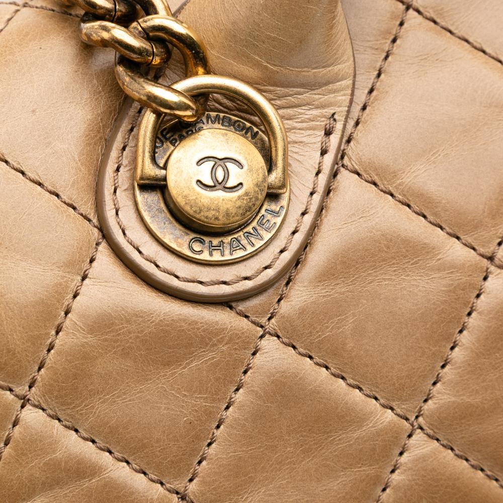 Brown Leather Chanel Flap Bag