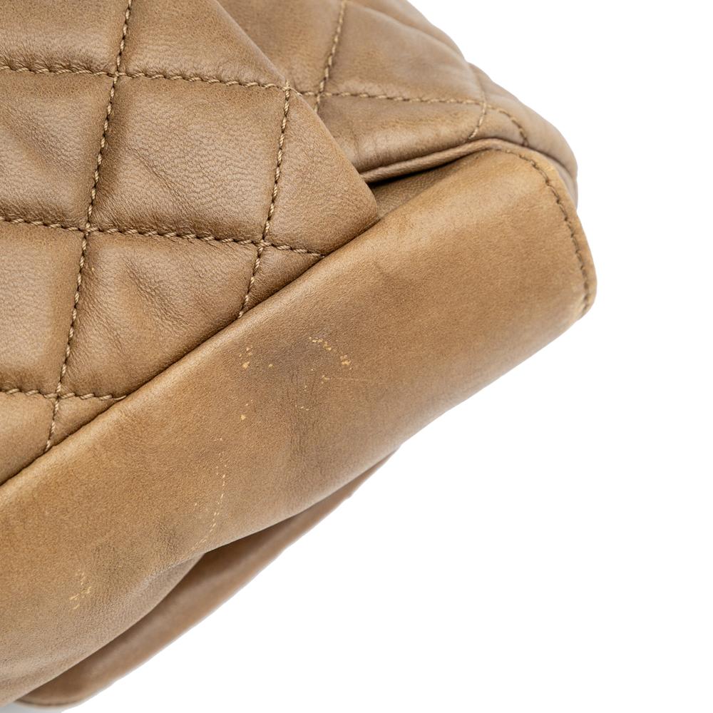 Brown Leather Chanel Flap Bag