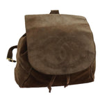 Brown Suede Chanel Backpack