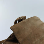 Brown Suede Chanel Backpack