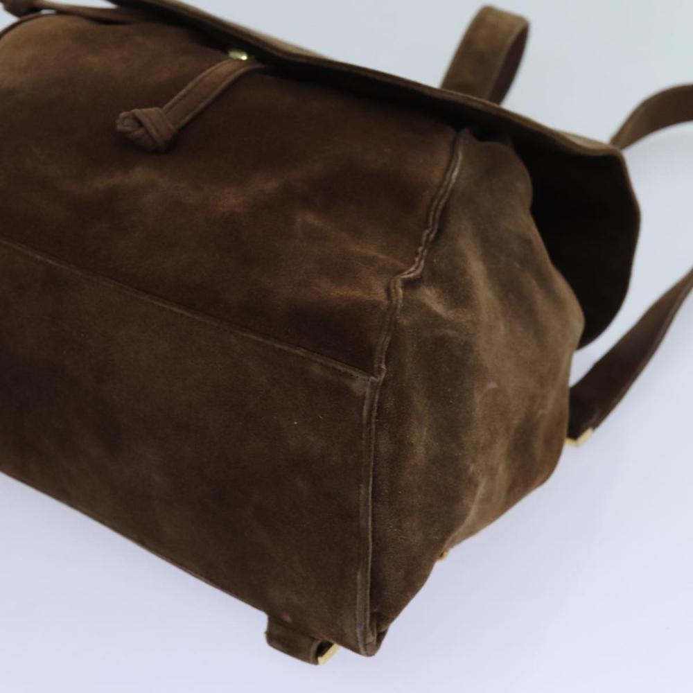 Brown Suede Chanel Backpack