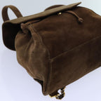 Brown Suede Chanel Backpack