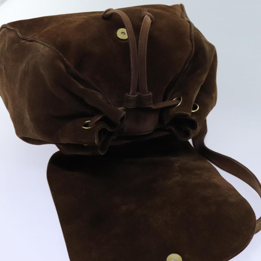 Brown Suede Chanel Backpack