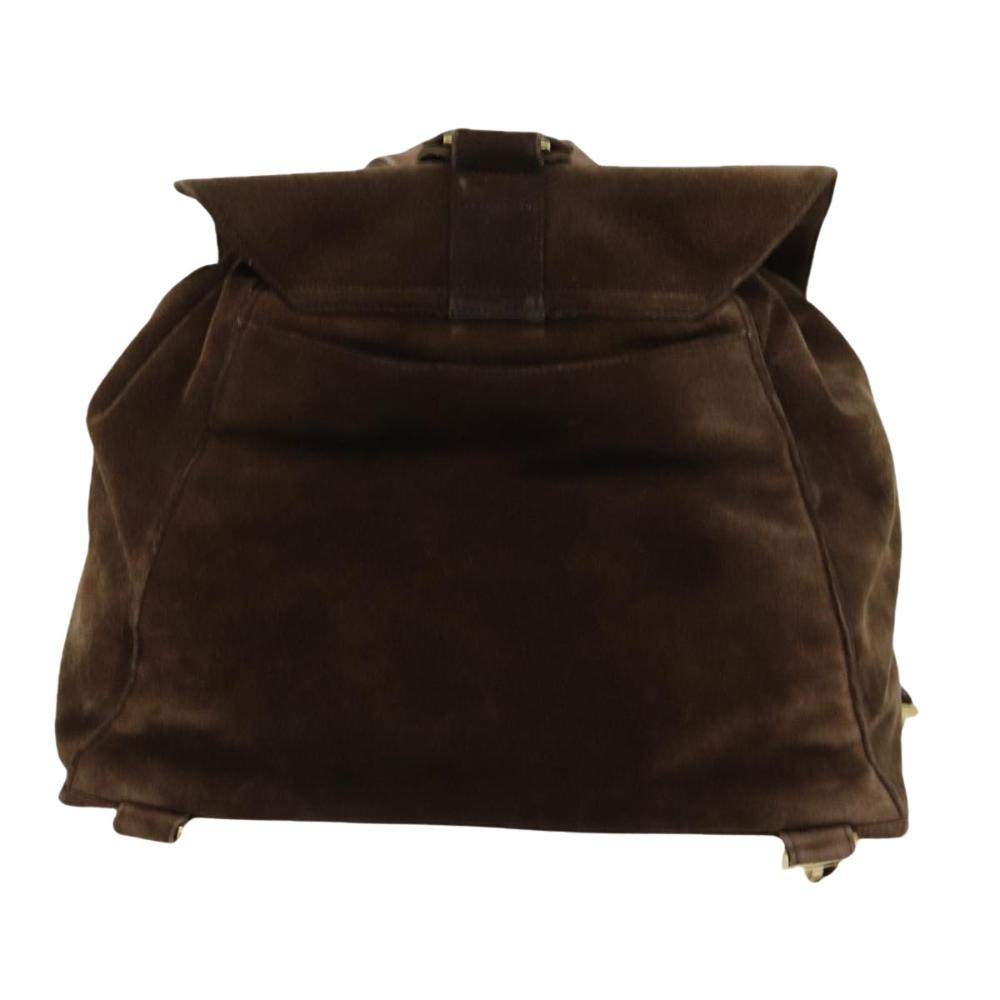 Brown Suede Chanel Backpack